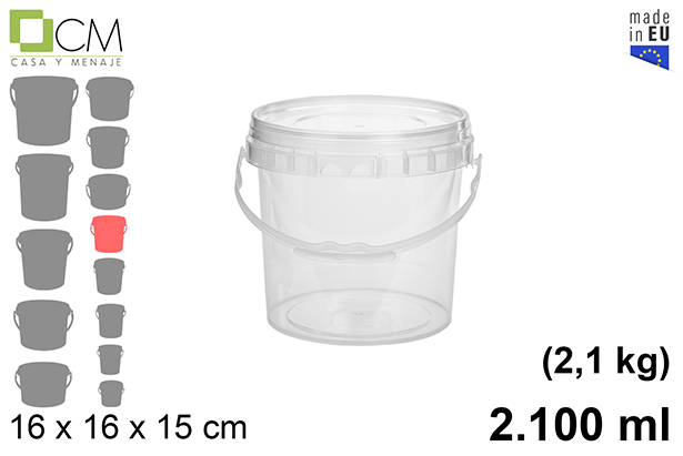 [103132] Contenitore multiuso in plastica 2.100 ml (2,1 kg)