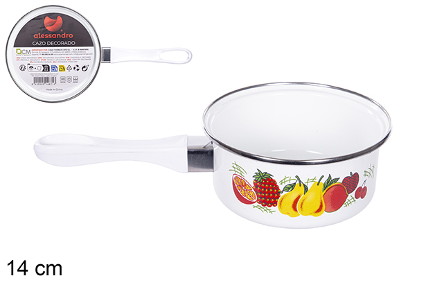 [104671] Saucepan decorated with handle 14 cm
