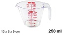 Jarra de plástico medidora 250 ml