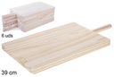Tabla de madera para cortar con mango 39 cm