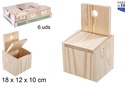 Salero madera natural