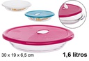 Fuente cristal horno ovalada 1,6 l.