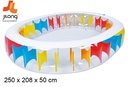 Piscina oval Rainbow Jilong 250x208x50 cm