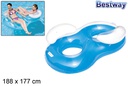 Flutuador de poltrona dupla caixa bw 188x177 cm 