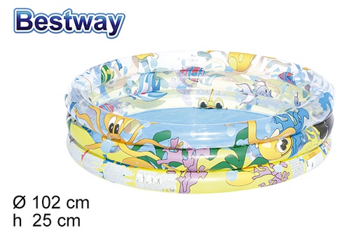 [200279] Decorated inflatable pool 102x25 cm