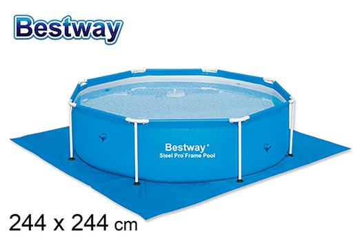 [200346] Swimming pool protective floor box bw 244 cm