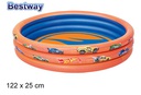Piscina hinchable 3 anillos Hot wheels 122 cm