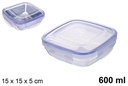 Lancheira quadrada hermética Seal 600 ml