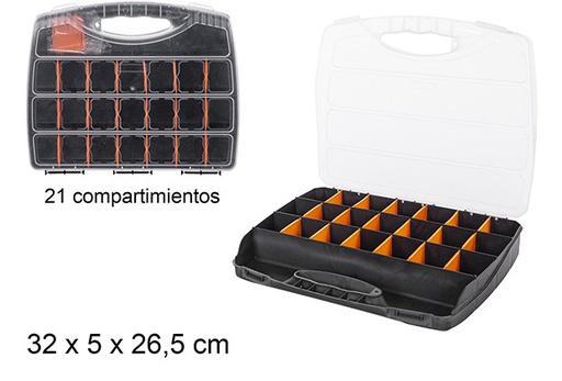 [200518] Plastic tool box 21 compartments poli 10