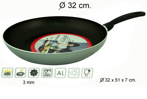 [200532] Silver frying pan 32 cm