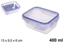 Fiambrera plástico rectangular Seal 400 ml