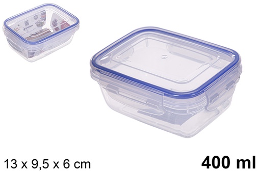 [200609] Contenitore per alimenti plastica ermetico rettangolare Seal 400 ml
