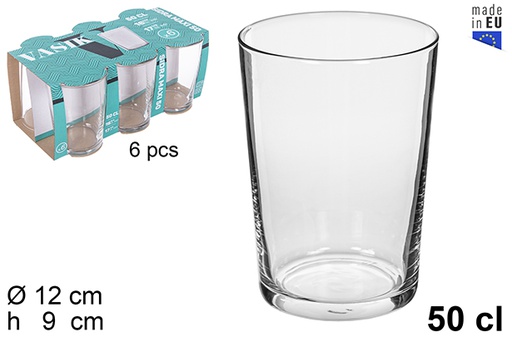 [200715] Bicchiere di vetro per il sidro 50 cl