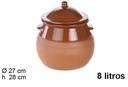 Pentola di argilla 8 l.