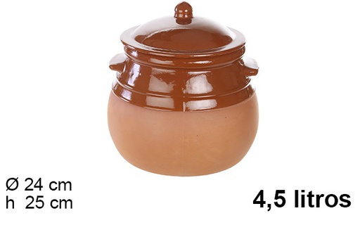 [200773] Clay stew pot 4,5 l.
