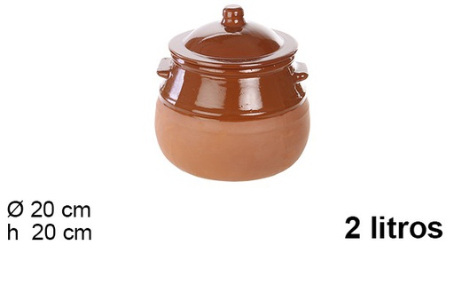 [200775] Clay stew pot 2 l.