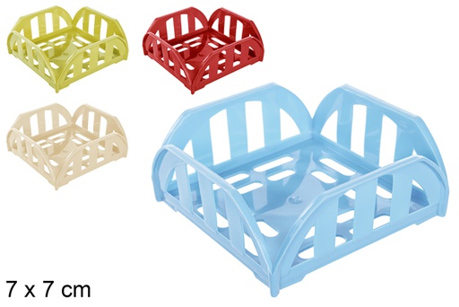 [200814] Square plastic napkin holder 7 cm