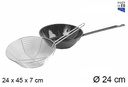 Sartén esmaltada con cestillo 24 cm