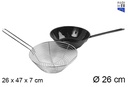 Sartén esmaltada con cestillo 26 cm