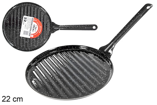 [201337] Grelha esmaltada redonda 22 cm