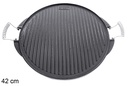 Plancha redonda hierro fundido esmaltado 42 cm