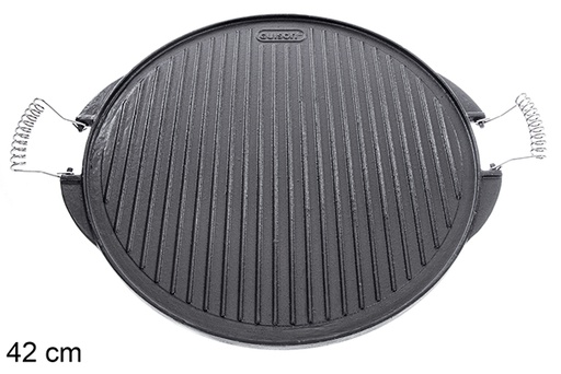 [201355] Chapa redonda em ferro fundido esmaltado 42 cm