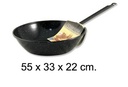 Poêle émaillée avec manche 32 cm