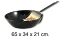 Sartén honda esmaltada con mango 34 cm