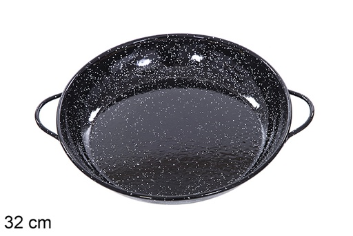 [201385] Cocotte plate émaillée 32 cm