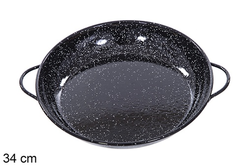 [201386] Cocotte plate émaillée 34 cm