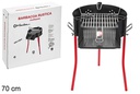 Barbacoa rústica con patas reforzadas 70 cm