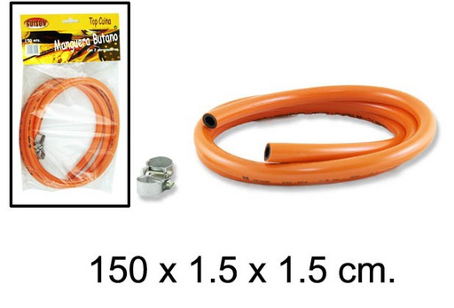 [201402] Blister manguera + abrazadera gas butano