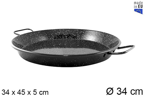 [201404] Paella spéciale Pata Negra induction émaillée 34 cm