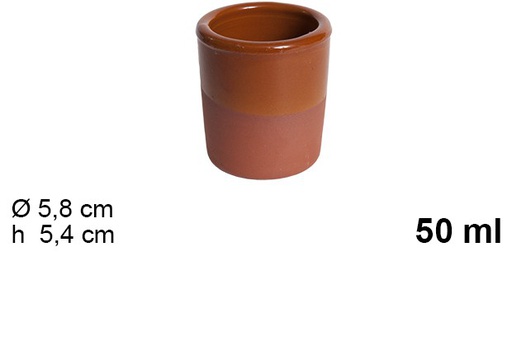 [201442] Clay shot glass 50 ml