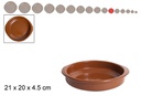Casseruola in argilla con manici 20 cm