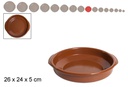 Casseruola in argilla con manici 24 cm 