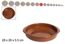 Casseruola in argilla con manici 26 cm