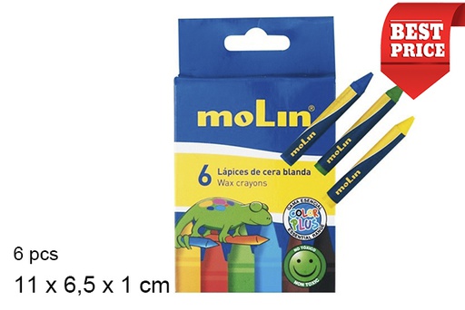 [202134] Pack 6 soft wax pencils