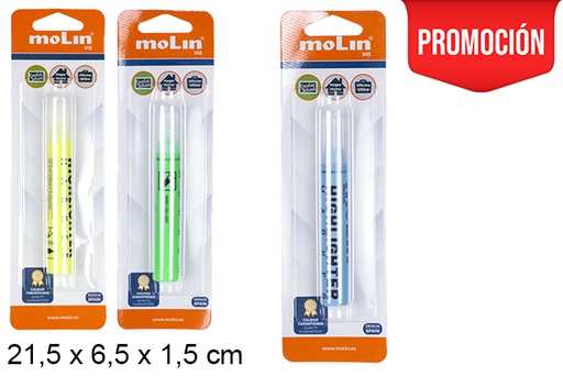 [202142] Blister rotulador fluorescente surtido