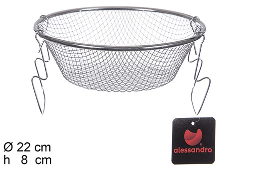 [100365] Stainless steel frying basket 22 cm