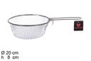 Cesto acero inox para freír con mango 20 cm
