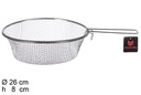 Stainless steel frying basket with handle 26 cm
