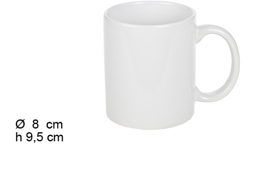 [101543] Taza ceramica blanca