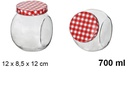 Bote cristal tapa metal 700 ml
