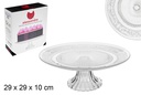Tartera cristal decorado 29 cm