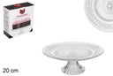 Tartera cristal decorada 20 cm