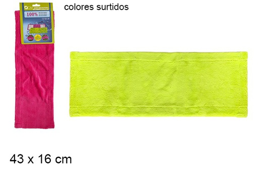 [104160] Microfiber mop replacement assorted colors 43x16 cm