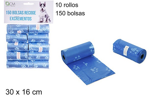 [104693] Sacos higienicos para cães decorados 150 unidades