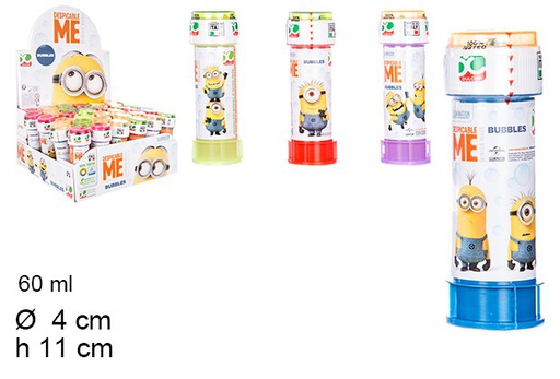 [202587] Tubo pompas jabon minions 60ml