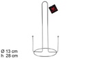 Portarollo papel cocina inoxidable 28 cm